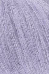 Lang Yarns Mohair Luxe Yarn, 175m / 25g – Lilac (0107), yarn texture