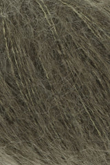 Lang Yarns Mohair Luxe Yarn, 175m / 25g – Moss Green (0298), yarn texture