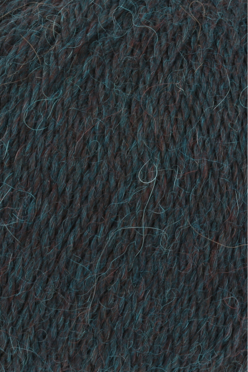 Lang Yarns Baby Alpaca Yarn, 170m / 50g – Petrol Mélange (0088), yarn texture