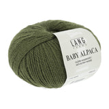 Lang Yarns Baby Alpaca Yarn, 170m / 50g – Olive (0098)