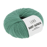 Lang Yarns Baby Alpaca Yarn, 170m / 50g – Quartz Green (0117)