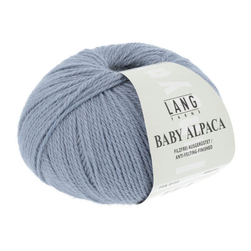Lang Yarns Baby Alpaca Yarn, 170m / 50g – Light Jeans (0133)