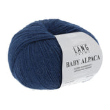 Lang Yarns Baby Alpaca Yarn, 170m / 50g – Blue Marine (0135)