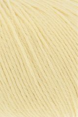 Lang Yarns Merino 200 Bébé Yarn, 203m / 50g – Yellow (0314), yarn texture