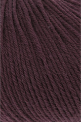 Lang Yarns Merino 200 Bébé Yarn, 203m / 50g – Bordeaux (0364), yarn texture