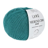 Lang Yarns Merino 200 Bébé Yarn, 203m / 50g – Petrol (0388)