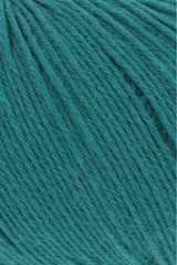 Lang Yarns Merino 200 Bébé Yarn, 203m / 50g – Petrol (0388), yarn texture