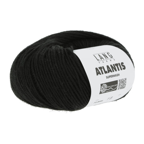 Lang Yarns Atlantis – 50g / 135m – Black (0004)