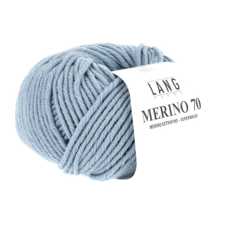 Lang Yarns Merino 70 – 50g / 70m – Light Jeans (0033)