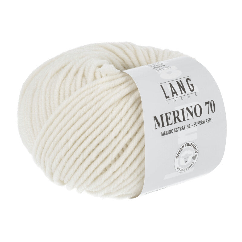Lang Yarns Merino 70 – 50g / 70m – Offwhite (0094)