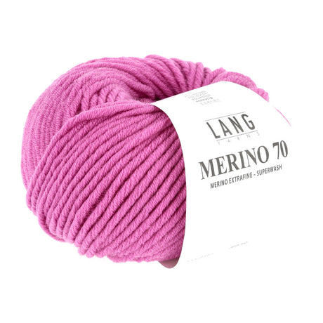 Lang Yarns Merino 70 – 50g / 70m – Fuchsia (0165)