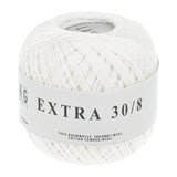 Lang Yarns Extra Ecru yarn, Egg White, colour 0008, ball photograph