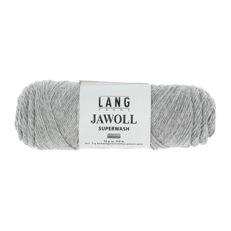 Lang Yarns Jawoll Yarn, 190m / 50g – Grey Mélange (0005)
