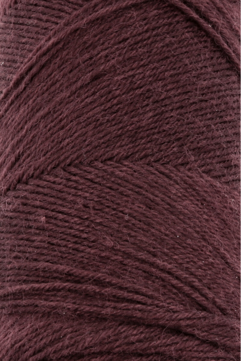 Lang Yarns Jawoll Yarn, 190m / 50g – Bordeaux (0084), yarn texture