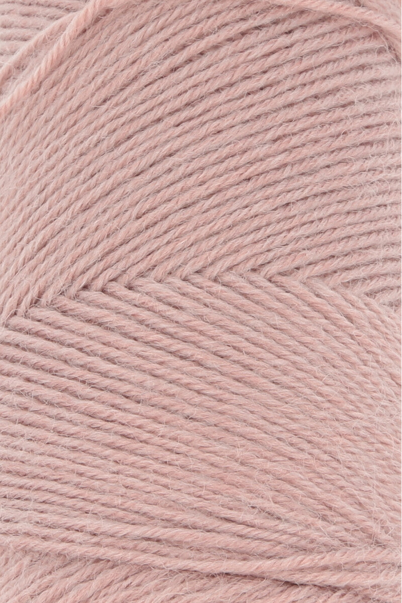 Lang Yarns Jawoll Yarn, 190m / 50g – Dusky Pink (0248), yarn texture