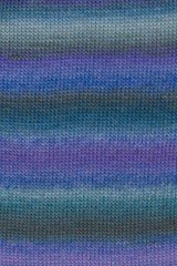Lang Yarns Mille Colori Baby – 50g / 190m – Petrol/Grey (0088) – detail