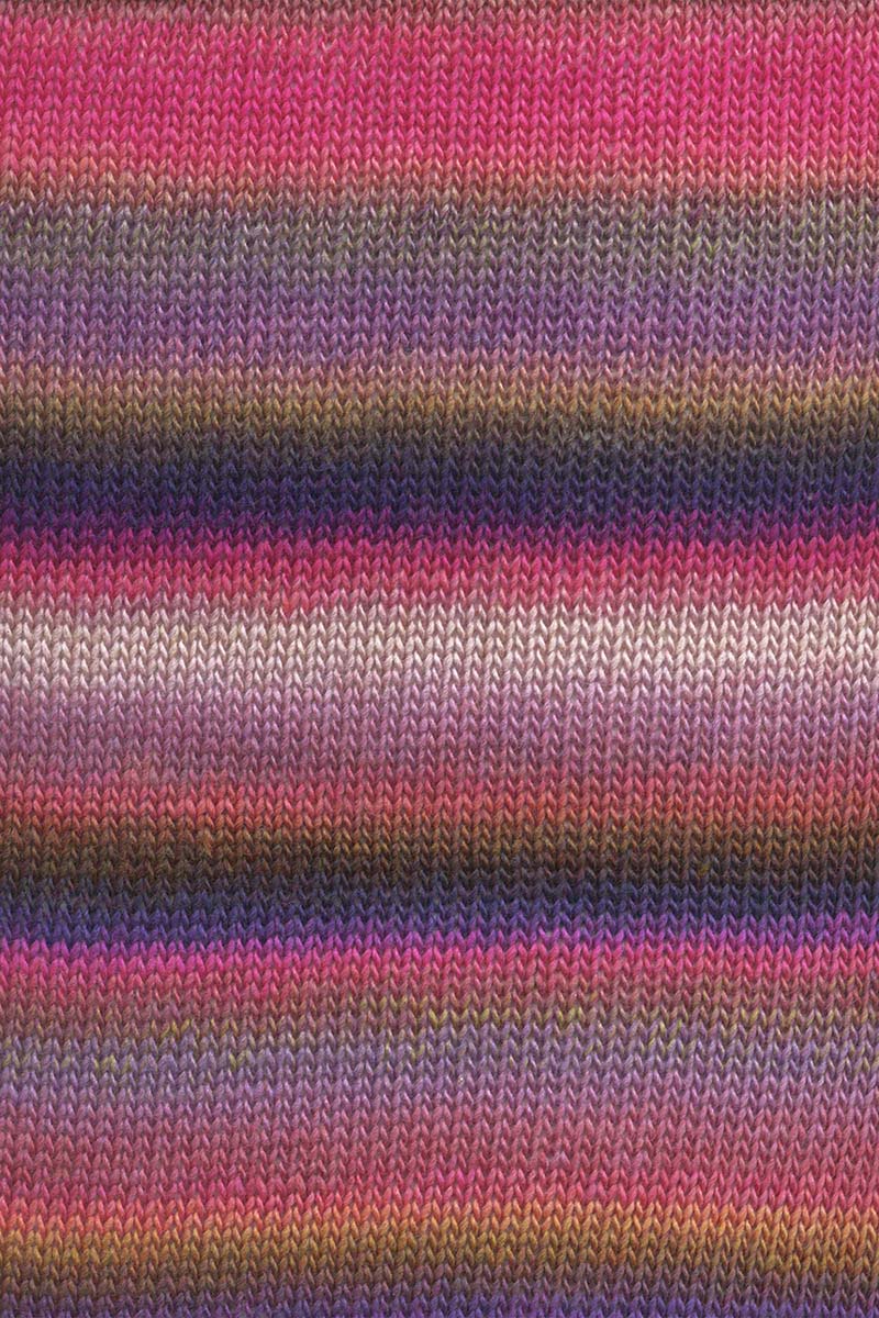 Lang Yarns Mille Colori Baby – 50g / 190m – Hot Pink/Purple/Dusty Pink (0217) – detail