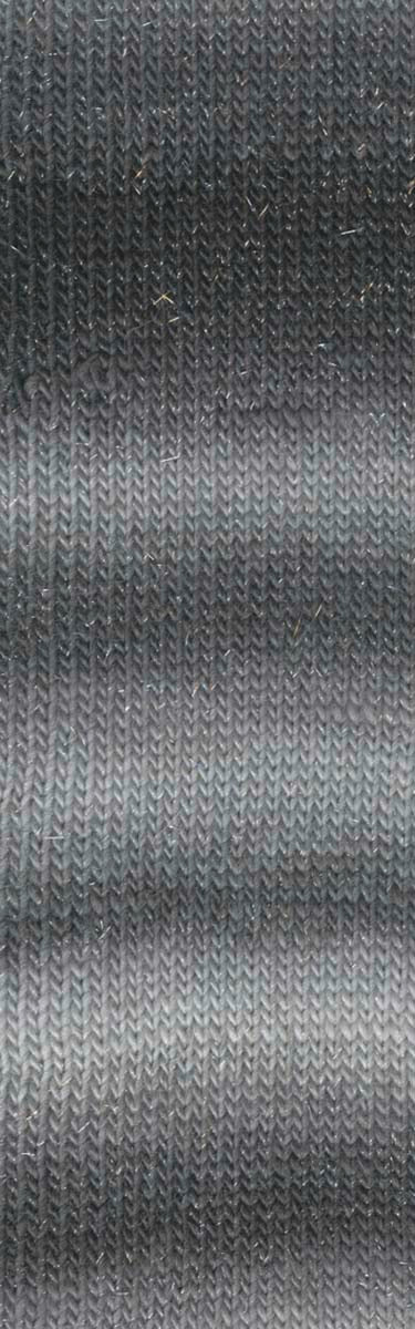 Lang Yarns Mille Colori Socks & Lace Luxe – 100g / 400m – Light Grey/Anthracite-Silver (0003) – detail