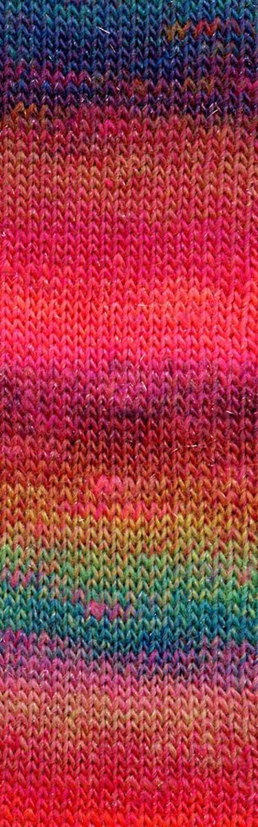 Lang Yarns Mille Colori Socks & Lace Luxe – 100g / 400m – Multicolour Pink/Blue (0050) – detail