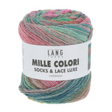 Lang Yarns Mille Colori Socks & Lace Luxe – 100g / 400m – Pink/Green/Purple (0200)