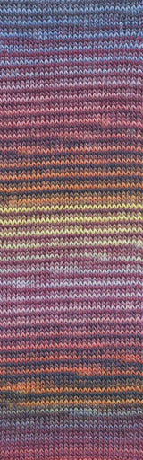 Lang Yarns Mille Colori Socks & Lace Luxe – 100g / 400m – Multicolour Dark (0207) – detail