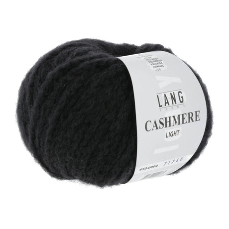Lang Yarns Cashmere Light – 25g / 85m – Black (0004)