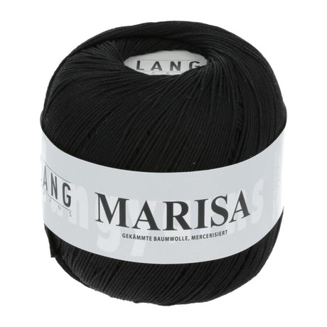 Lang Yarns Marisa – 100% Egyptian cotton yarn, 50g/210m – Black (0004)