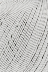 Lang Yarns Marisa – 100% Egyptian cotton yarn, 50g/210m – Silver (0024) – detail