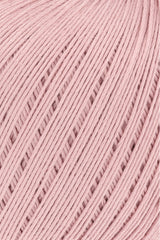 Lang Yarns Marisa – 100% Egyptian cotton yarn, 50g/210m – Middle Rose (0048) – detail