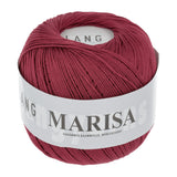 Lang Yarns Marisa – 100% Egyptian cotton yarn, 50g/210m – Red (0063)