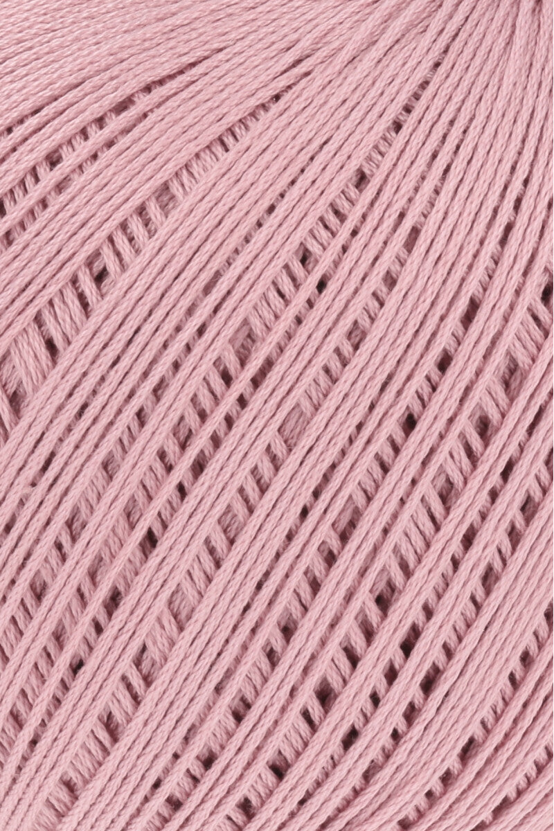 Lang Yarns Marisa – 100% Egyptian cotton yarn, 50g/210m – Dusky Pink (0083) – detail