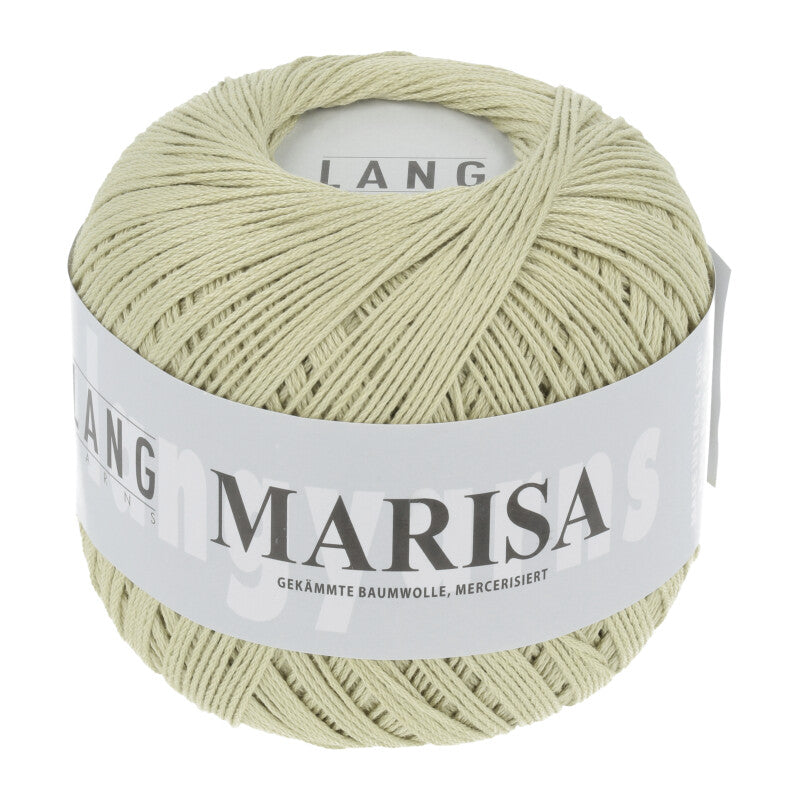 Lang Yarns Marisa – 100% Egyptian cotton yarn, 50g/210m – Light Olive (0092)