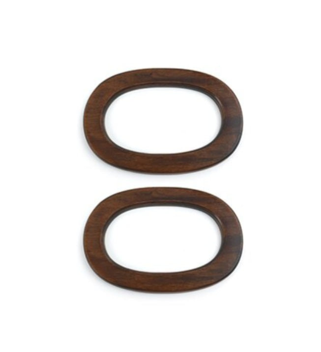 Circulo Oval Wooden Handle 1 Paire