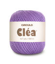 Circulo Clea 100% Cotton Yarn for Crochet and Knitting, 500m/75 gr - Leo Hobby -  Ball of purple yarn with 'Circulo Clea' label on a white background