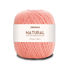 Circulo Natural Cotton Maxcolor (Barroco) 4/4 100% Cotton Yarn for Crochet and Knitting, 338m/200g - Leo Hobby -  Ball of pink yarn with a Circulo label on a white background