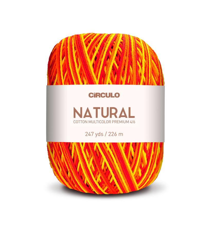 Círculo Barroco Multicolor Premium 4/6 – Fil de coton brésilien (226m / 200g)