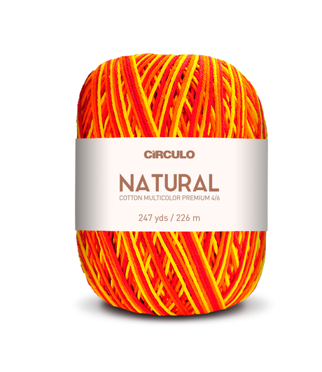 Círculo Barroco Multicolor Premium 4/6 – Fio de algodão brasileiro (226m / 200g)