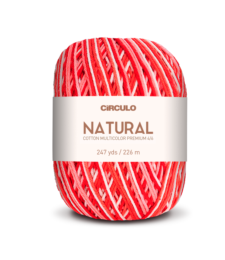 Círculo Barroco Multicolor Premium 4/6 – Fil de coton brésilien (226m / 200g)