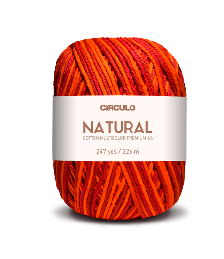 Círculo Barroco Multicolor Premium 4/6 – Fio de algodão brasileiro (226m / 200g)