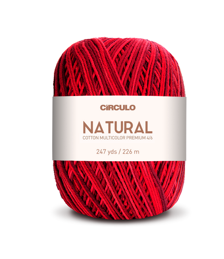 Círculo Barroco Multicolor Premium 4/6 – Fio de algodão brasileiro (226m / 200g)