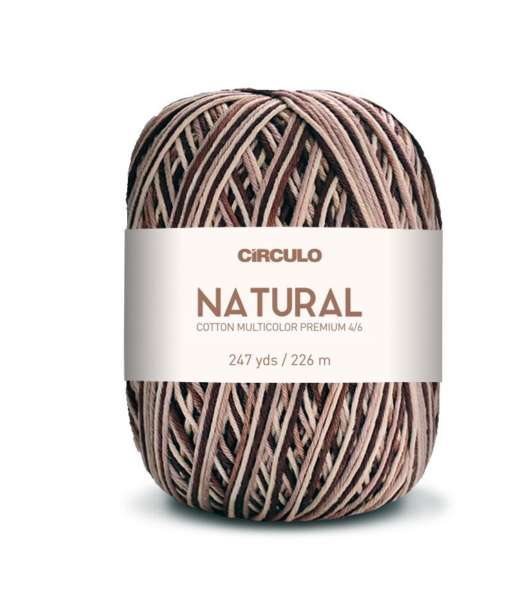 Círculo Barroco Multicolor Premium 4/6 – Fil de coton brésilien (226m / 200g)