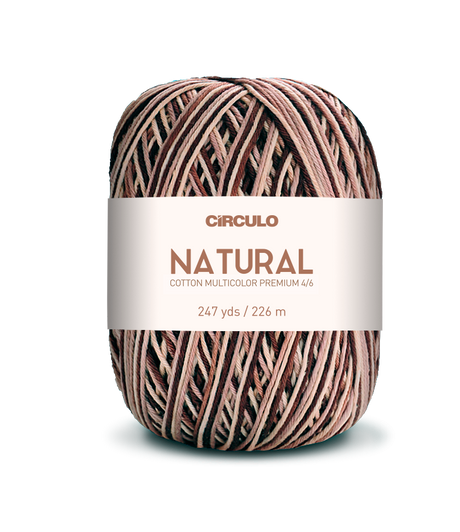 Círculo Barroco Multicolor Premium 4/6 – Fio de algodão brasileiro (226m / 200g)