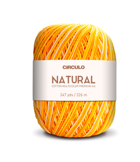 Círculo Barroco Multicolor Premium 4/6 – Fio de algodão brasileiro (226m / 200g)