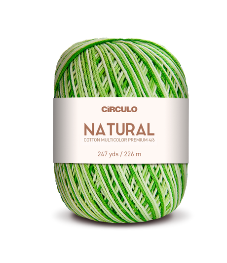 Círculo Barroco Multicolor Premium 4/6 – Fio de algodão brasileiro (226m / 200g)