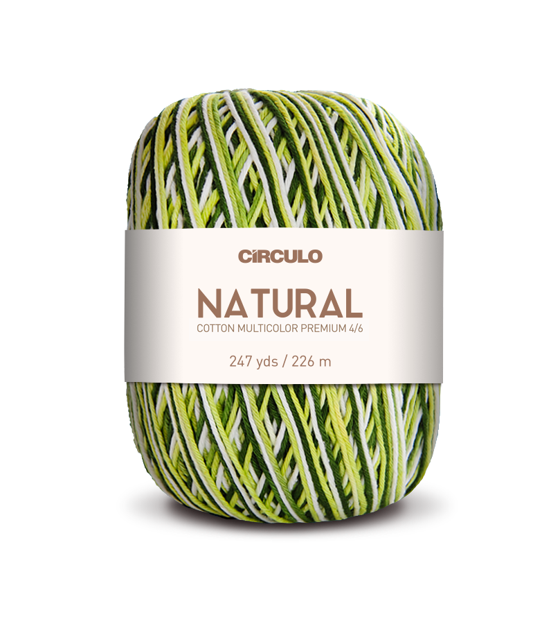 Círculo Barroco Multicolor Premium 4/6 – Fil de coton brésilien (226m / 200g)
