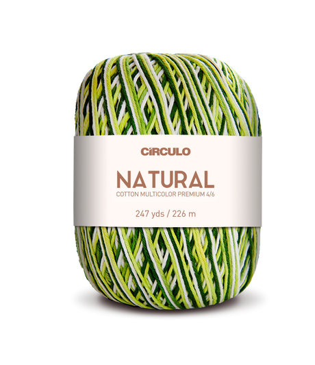 Círculo Barroco Multicolor Premium 4/6 – Fio de algodão brasileiro (226m / 200g)
