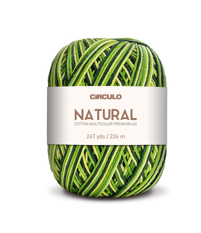 Textured Circulo Barroco Multicolor Yarn close-up.