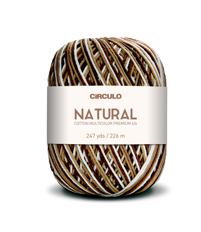 Círculo Barroco Multicolor Premium 4/6 – Fil de coton brésilien (226m / 200g)