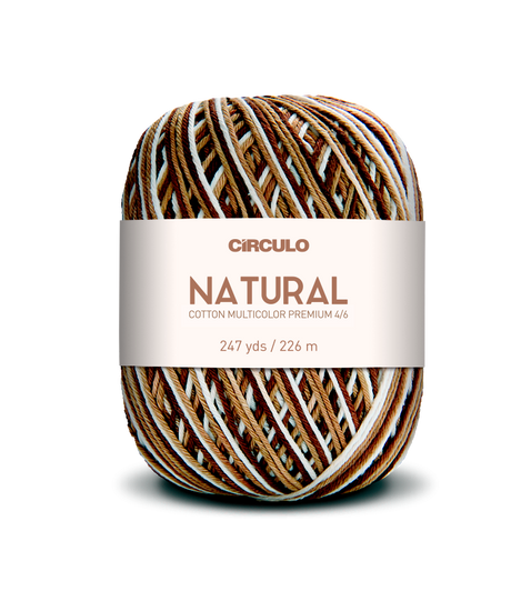 Círculo Barroco Multicolor Premium 4/6 – Fio de algodão brasileiro (226m / 200g)