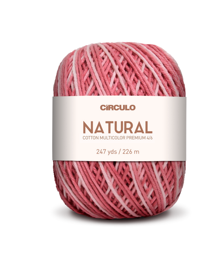Círculo Barroco Multicolor Premium 4/6 – Fio de algodão brasileiro (226m / 200g)